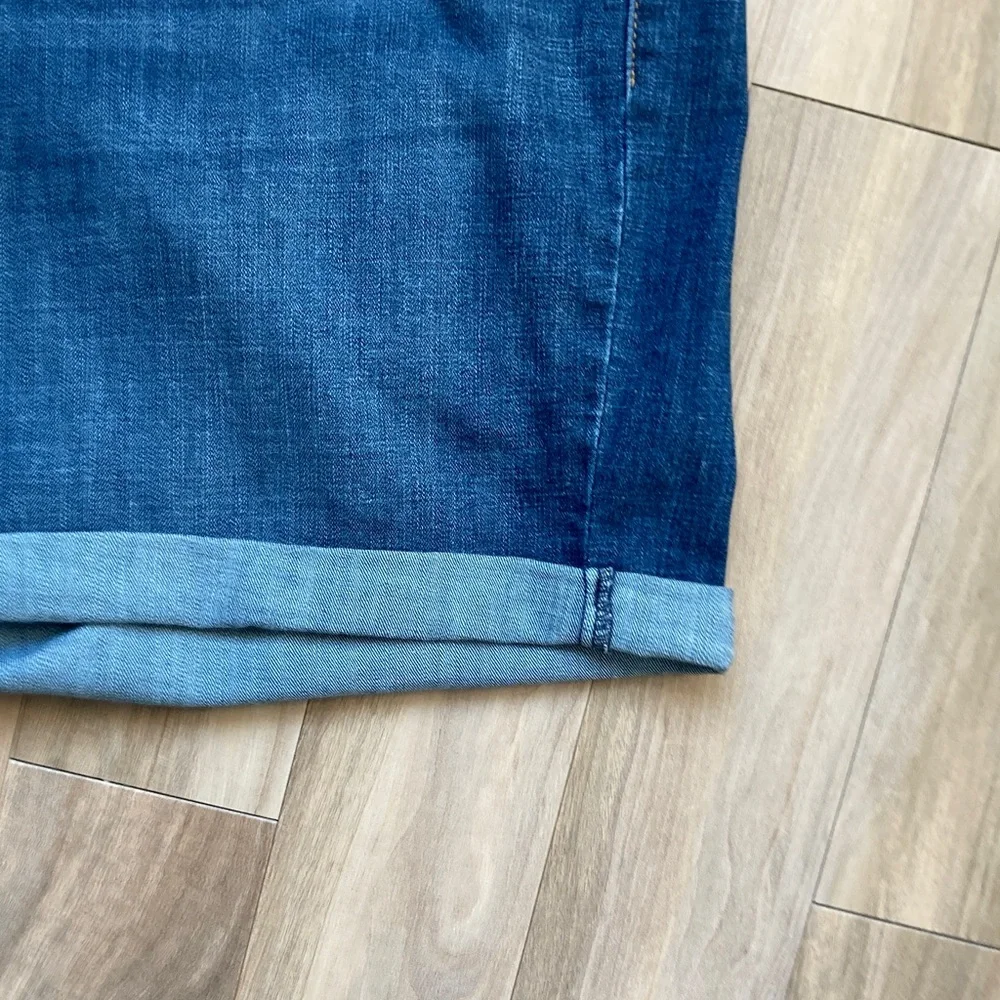 Levi's Jean Short mid length denim short mid rise cuffed 24W - Picture 7 of 17